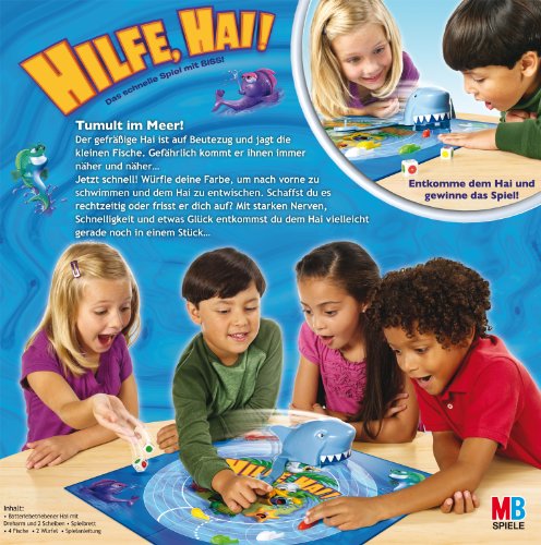 Hasbro Spiele 33893100 - Hilfe, Hai! Kinderspiel – Bild 6