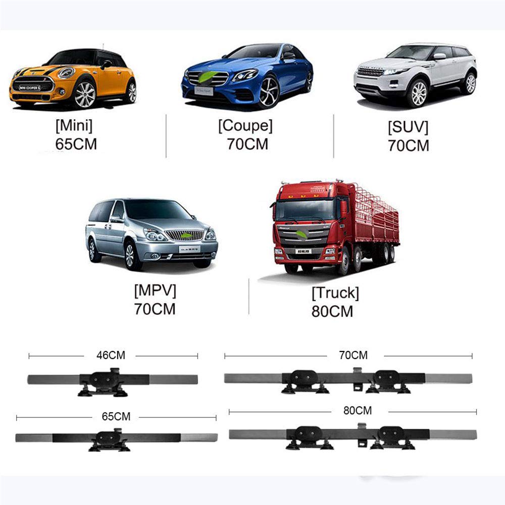 LOCEN Car Retractable Windshield Visor Shutter Blinds,Car Sun Shades Cover, Front Window SUV Protector for Universal Motor Vehicles