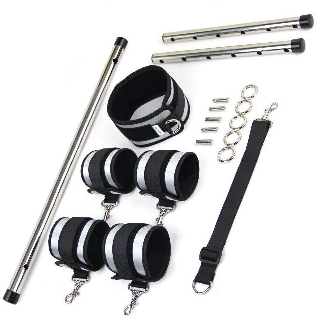 Moonight Restraints Spreader Bar With Cuffs Steel Bar Position Bondage