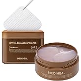 Mediheal Firming Duo Set – Collagen Lifting Pad & Retinol Eye Patch for Anti-Aging Care – Daily Skin Firming Pad + Wrinkle Smoothing Hydrogel Eye Mask