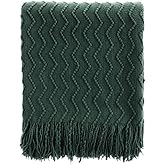 BATTILO HOME Christmas Green Throw Blanket for Couch, Forest Green Throw Blankets, Christmas Decorative Throw Blanket for Sofa Bed, Christmas Decor, 50"x60"
