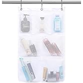 GYEUKHAM Hanging Mesh Shower Caddy for Bathroom - Quick Drying Portable Shower Organizer with Multiple Pockets for Soap,Shamp