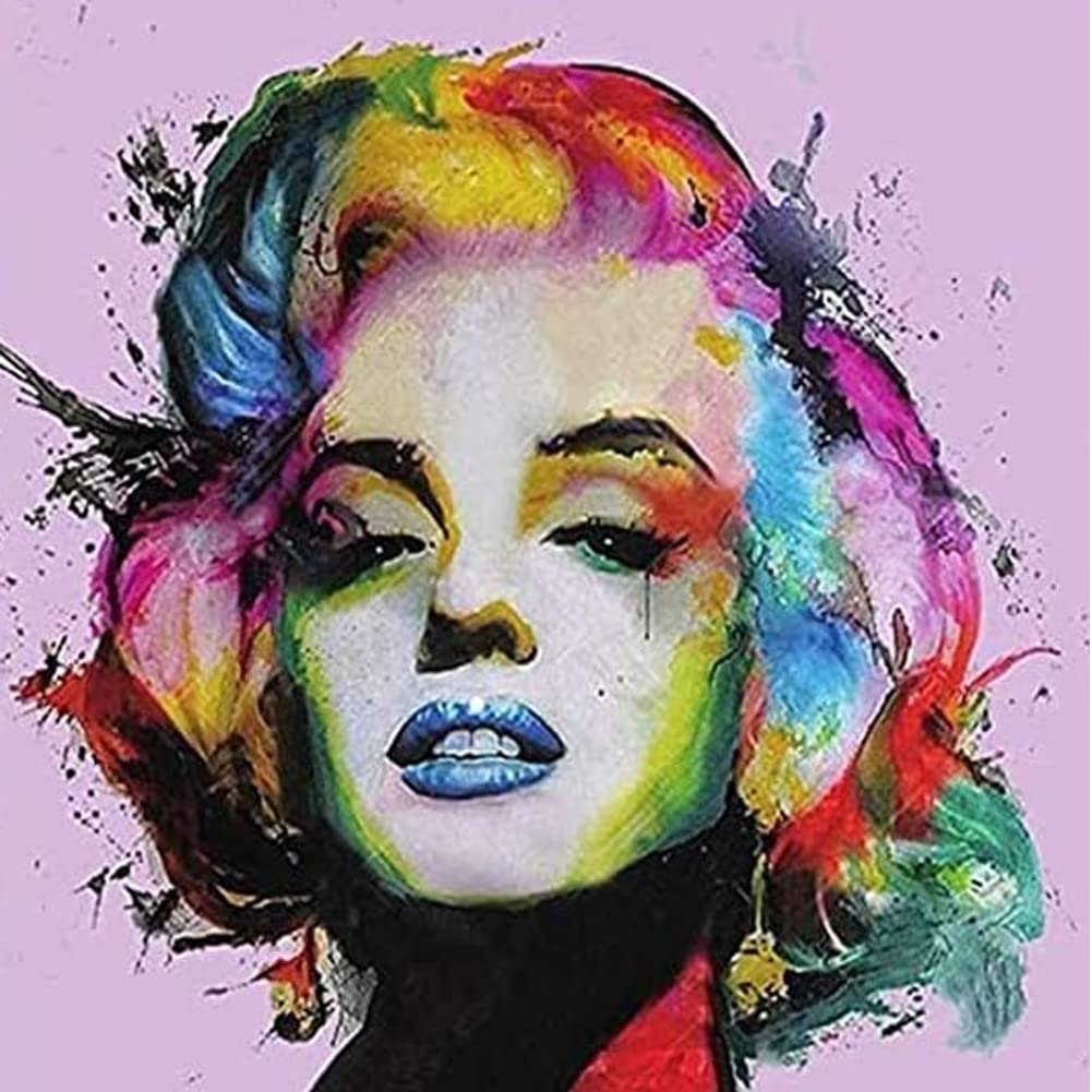 ABEUTY 5D Diamond Painting DIY Full Drill Rhinestones, Colorful Girl Beauty, Paint with Diamonds Crystal Diamond Art Kits (Beauty)