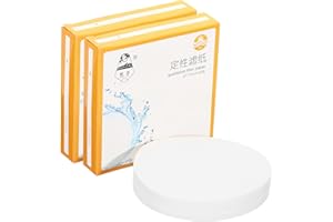 PATIKIL 200Pcs 11cm Qualitative Filter Paper Circles, Fast Speed Round Laboratory Filter Paper Chemical Industrial Oil Testin