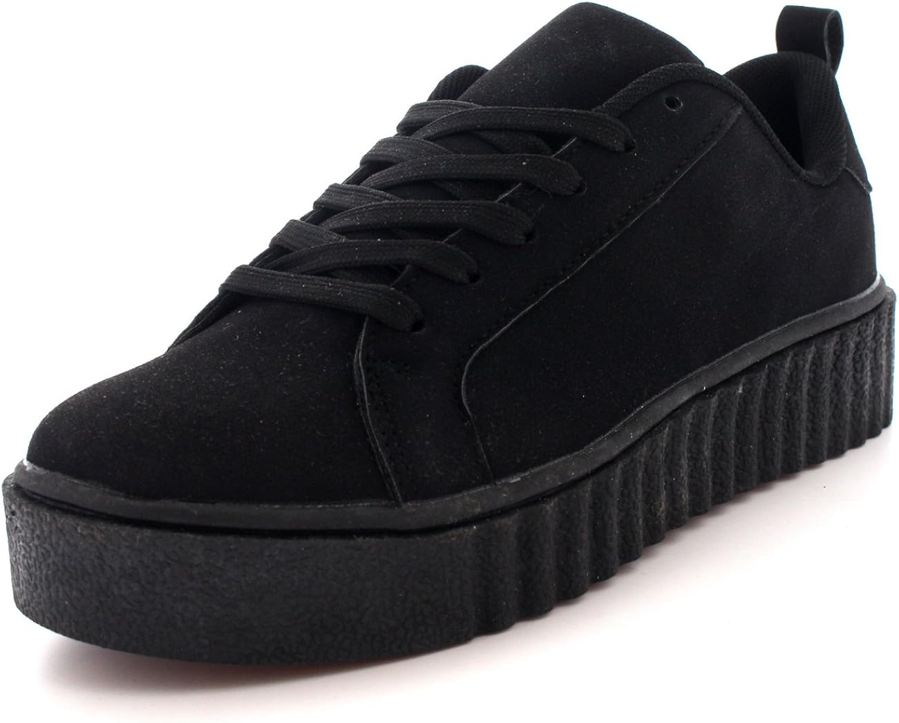 black trainer pumps womens