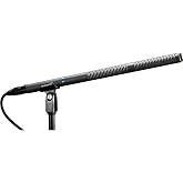 Audio-Technica AT8035 Line + Gradient Condenser Microphone | Includes stand clamp, windscreen, battery and carrying case for mounting, protection and storage