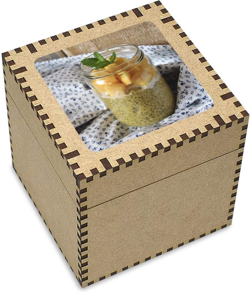 Stamp Press Large 'Mango & Chia Seed Drink' Jewellery / Trinket Box (JB00005521)