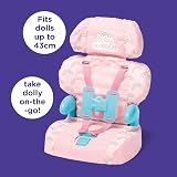 Casdon Baby Huggles Pink Booster Seat Car Seat Dolls 35cm Adjustable Headrest view 2