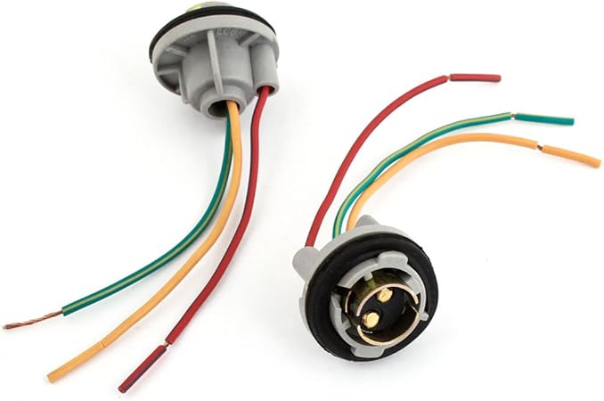 uxcell 1157 Signal Brake Light Bulb Socket Connector Wire Harness Plug