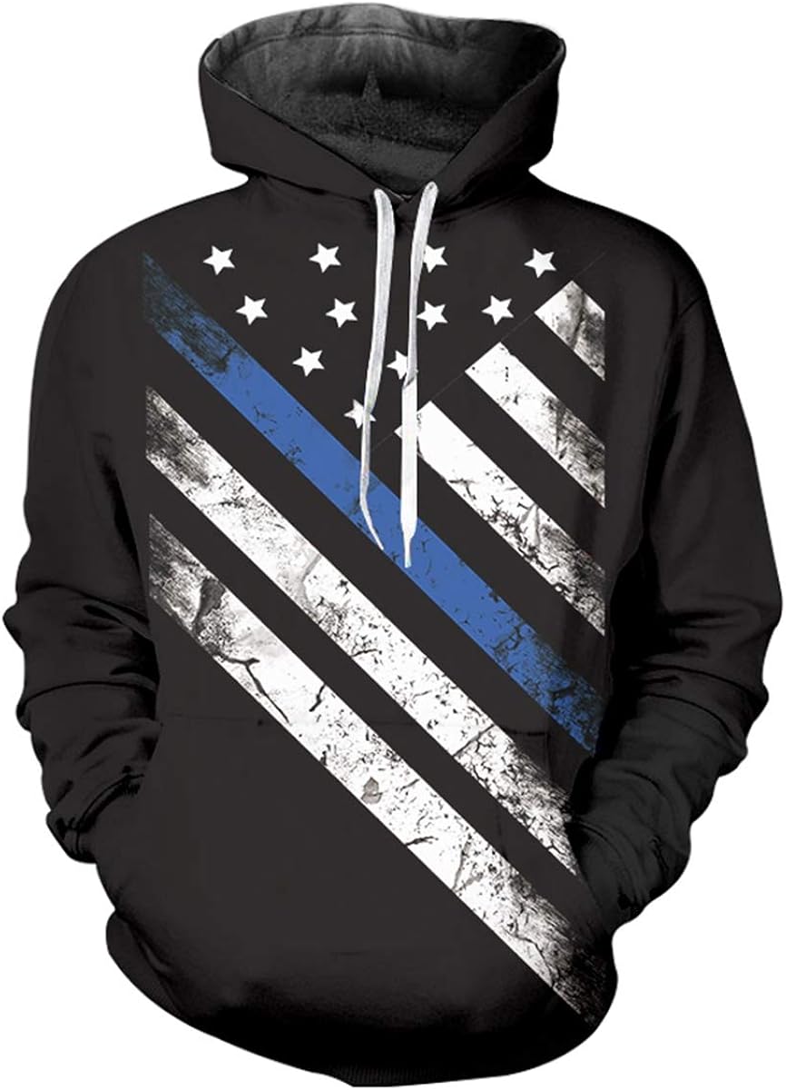 thin blue line zip up jacket