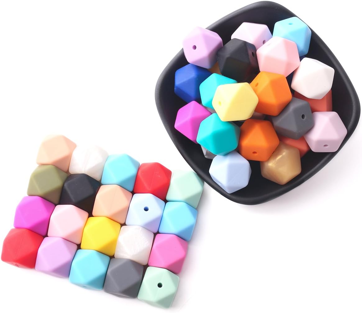 diy silicone bead teether