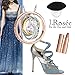 J.Rosée Necklaces, Engraved Dream Pendant Necklace with 925 Sterling Silver and 3A Cubic Zirconia, 18