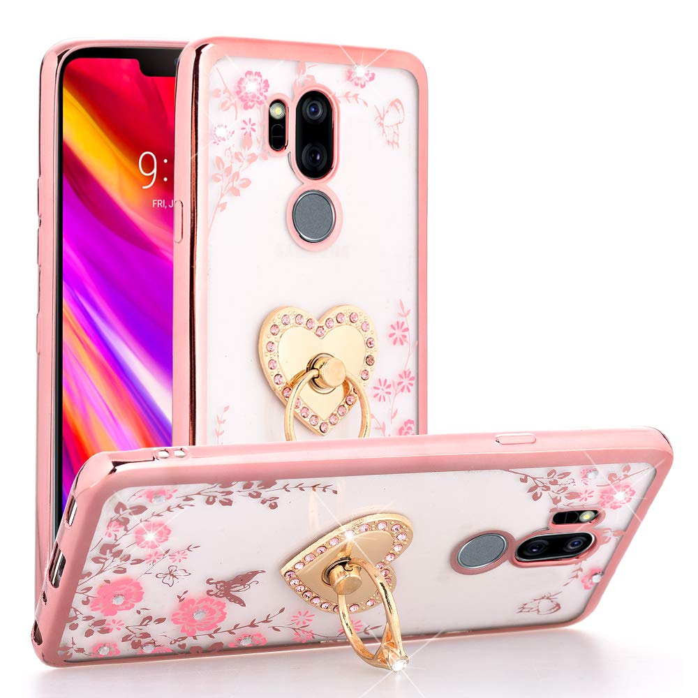 Best lg g7 thinq clear case with glitter