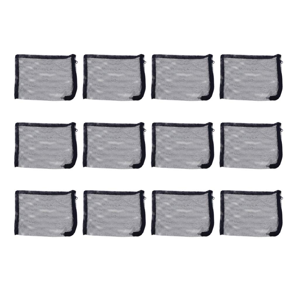 12pcs Filter Media Mesh Bags Filter Bags with Drawstrings for Aquarium Fish Tank Saltwater Tanks koi Pond 25x30CM
