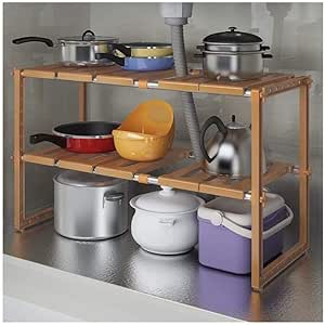 ZXMDMZ Estante para Debajo del Fregadero, Extensible, de Acero