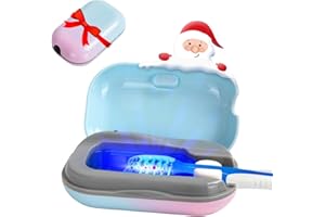 TAISHAN UV Sanitizer Toothbrush Case，Rechargeable Portable Mini Travel Toothbrush Holder,Fits All Toothbrushes for Both Electric and Manual Toothbrushes,Safety Feature, for Home and Travel