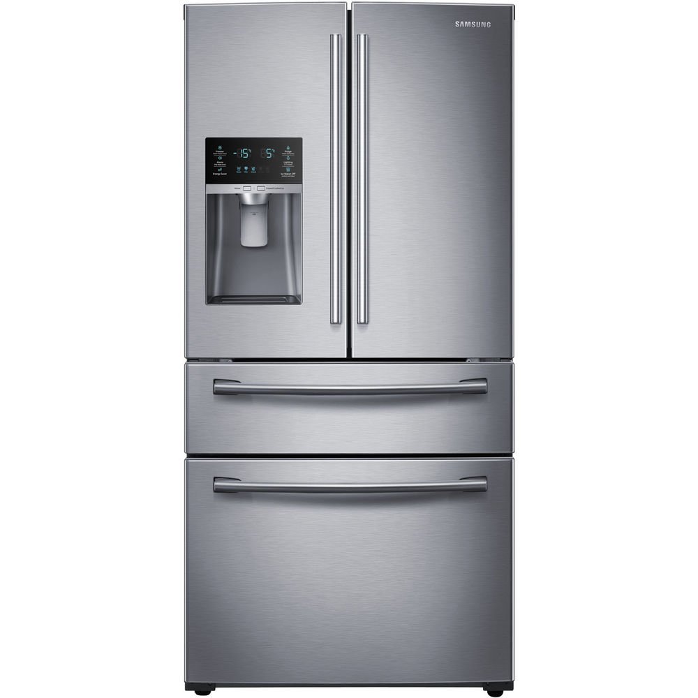 SAMSUNG RF25HMEDBSR French Door Refrigerator, 24.7 Cubic Feet, Stainless Steel
