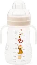 MAM Trainer Night Cup 220ml with Glow Handles Spill-Free 4+ Months