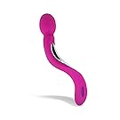 KAMUGO Powerful Multi-speed Wand Massager Vibrator,Medical Silicone Surface,Wireless Rechargeable,Quiet,Waterproof and Easy Cleaning.