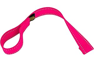 Country Brook Design - 1 Inch Winch Hook Pull Strap with Reflective Nylon - Hot Pink