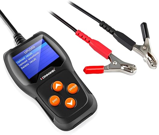 Amazon バッテリーチェッカー バッテリーテスター バッテリー診断機 日本語インターフェース 12v蓄電池用 Lcdバッテリーアナライザ 自動車バッテリー診断 電圧 抵抗 Cca値測定 バッテリーチェッカー 車 バイク