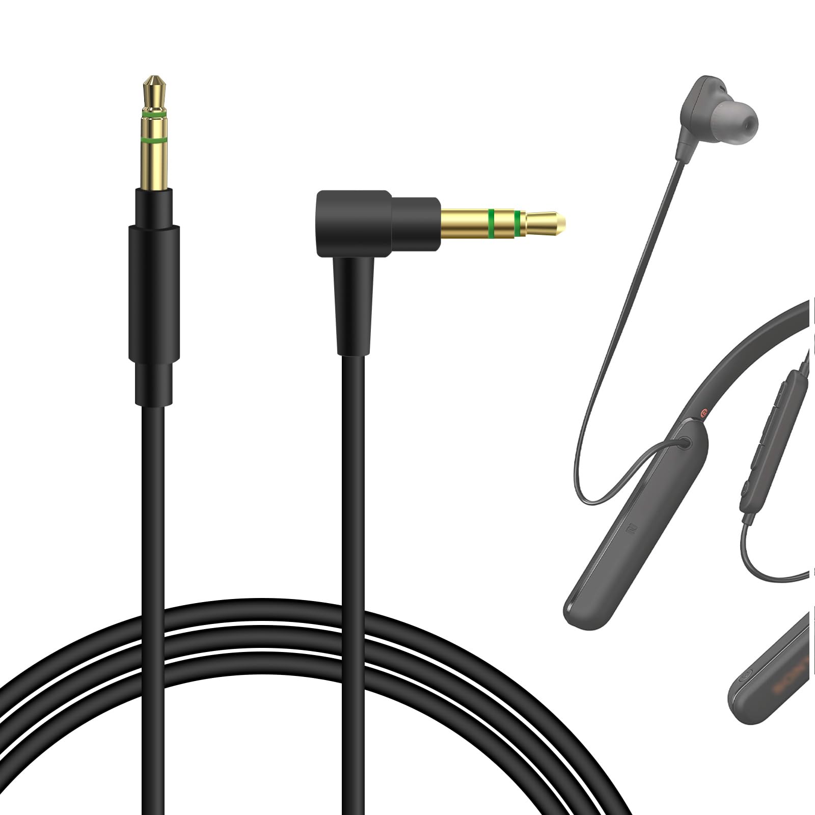 Geekria Audio Cable Compatible with Sony WI-1000XM2, ULT WEAR, WH