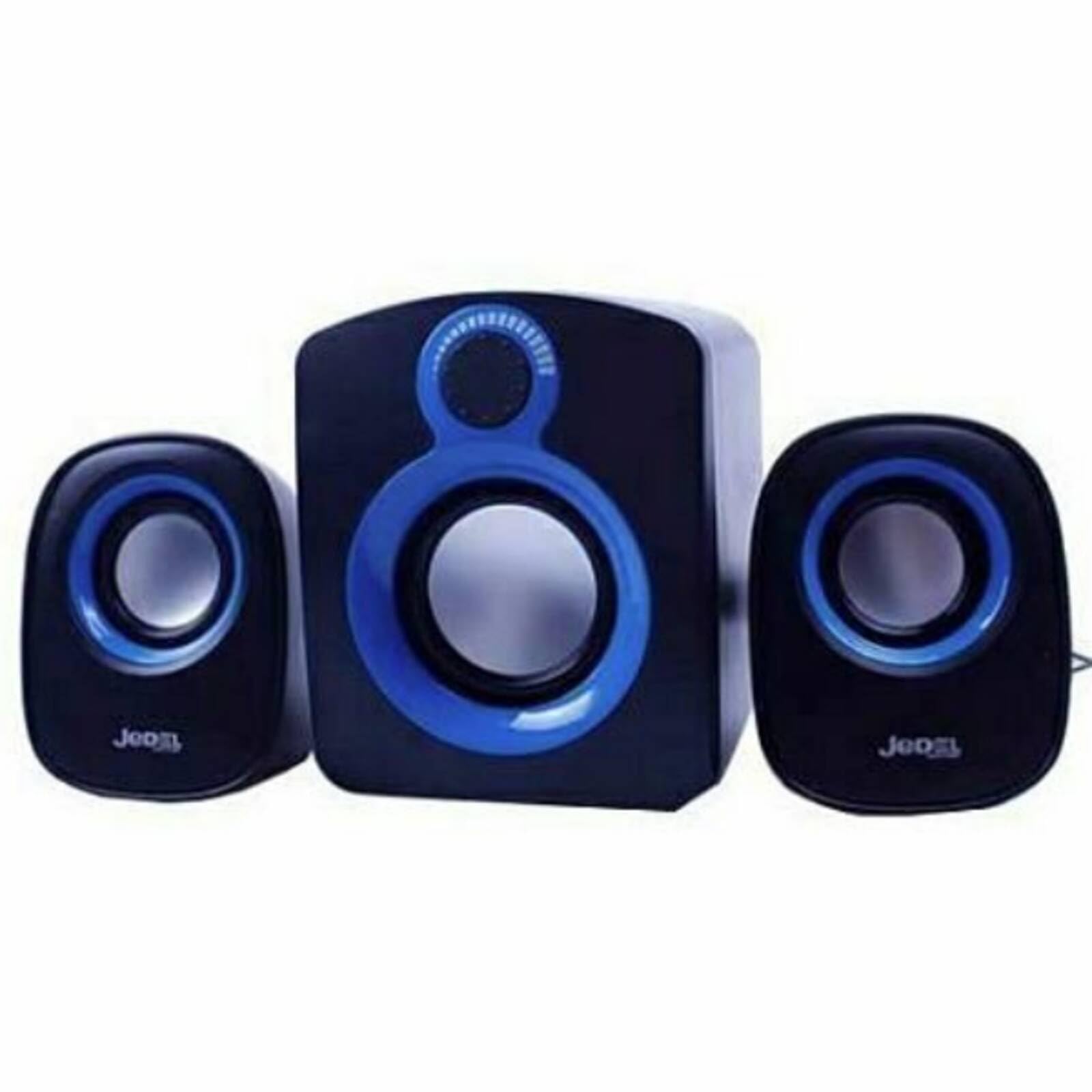 Jedel Compact Sound System 2.1 PC Desktop Laptop Tablet USB Powered Speakers