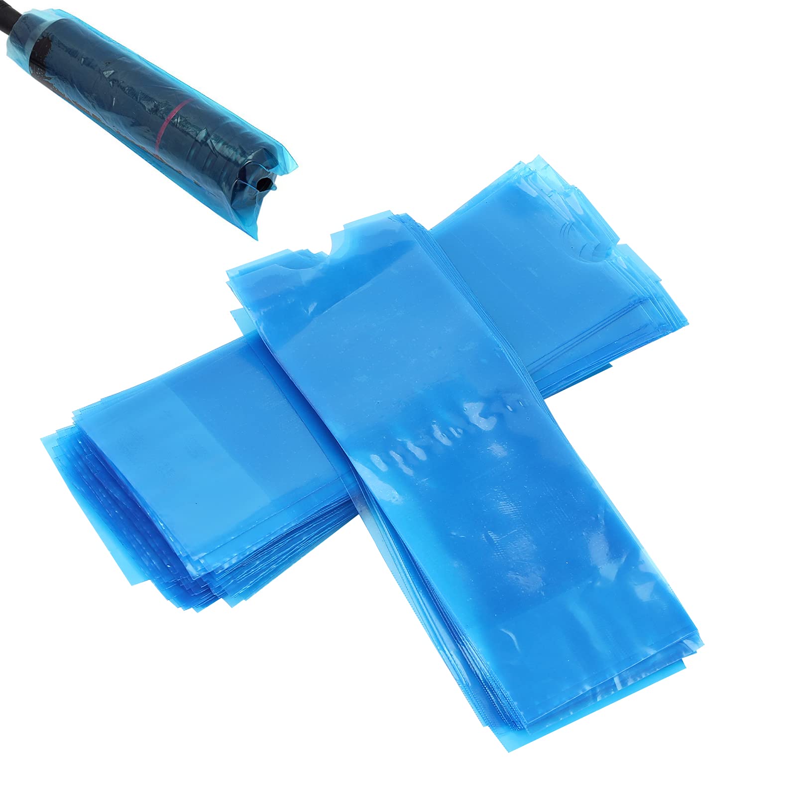 200pcs Disposable Tattoo Pen Bags Covers, Blue Plastic Tattoo Machine Sleeves Covers Filter for Tattooing Artist Supplies, Tattooing Sleeves Accessories