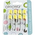 OsoCozy Diaper Pins - {Yellow} - Sturdy, Stainless Steel Diaper Pins with Safe Locking Closures - Use for Special Events, Crafts or Colorful Laundry Pins , 2.875 Inch x 0.25 Inch x 0.5 Inch