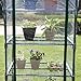Worth Mini Ourdoors Indoor Greenhouse, 4 Tier 4 Shelf and PVC Cover Green House with Wheels, Plant Tower for Growing Seeds, Seedlings, Tending Potted Plants