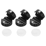 MECCANIXITY 3 soportes organizadores de cables de alambre, color negro, autoadhesivos, de 0.236 pulgadas, clips magnéticos para cables de escritorio, gestión de accesorios, hogar, oficina, coche