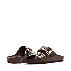 Madden Girl Women's Bodiee Slide Sandal, Dark