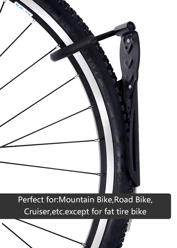 Dirza Bike Wall Mount Rack with Tire Tray Vertical Bike Storage Rack for Indoor,Garage,Shed