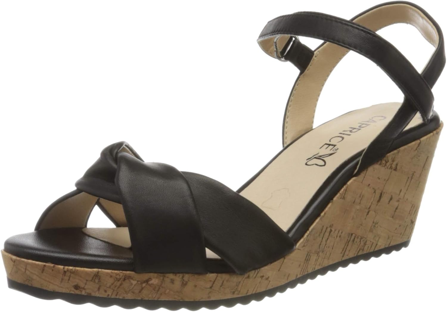Amazon.com | Caprice Women's T-Bar Sandals, Pink Rosegold Shiny 980, 7.5 US | Sandals