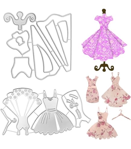 white christmas dresses Baby Doll Dress Shaped Card Die