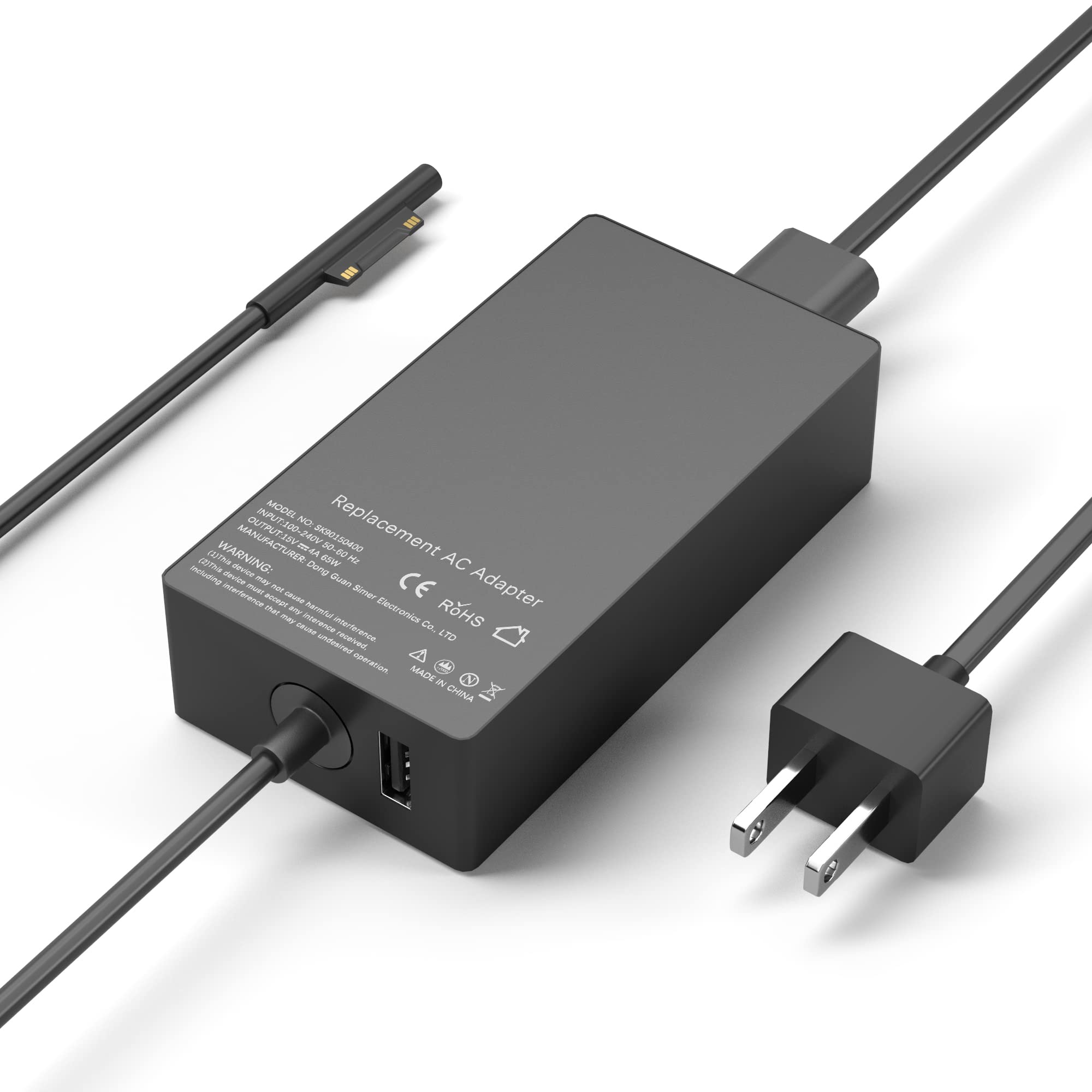 65W Surface Pro Charger Replacement for Microsoft