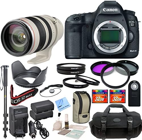 Canon EOS 5D Mark III 22.3 MP Full Frame CMOS with 1080p Full-HD Video Mode Digital SLR Camera With Canon EF 28-300mm f/3.5-5.6L IS USM Lens &amp; CS Pro Kit