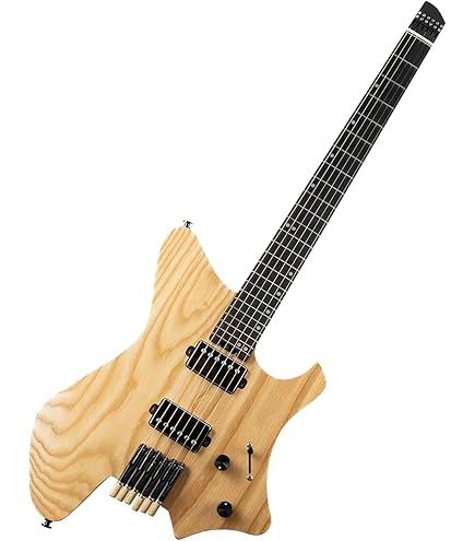 EART GW2P-SE Headless Electric Guitar, Solid Electric Guitar