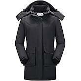 CAMELSPORTS Women's Waterproof Winter Coat Warm Winter Jacket Hooded Outdoor Windbreaker Hiking Jacket