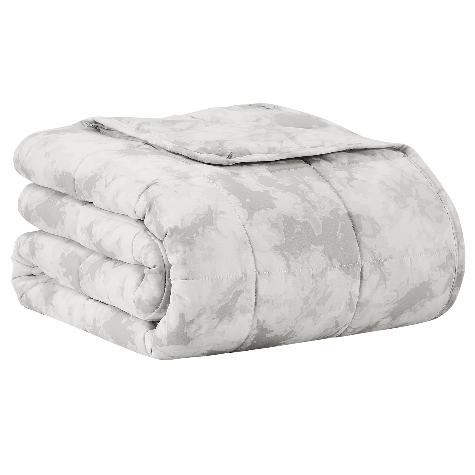 L'AGRATY Weighted Blanket - 60"x80" 20lbs Cooling Breathable Heavy Blanket Microfiber Material with Glass Beads for Adult All-Season Summer Fall Winter Soft Thick Comfort Image