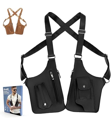 Amazon.com: Cydmoty Men's Anti-Theft Multi-Pocket Double-shoulder