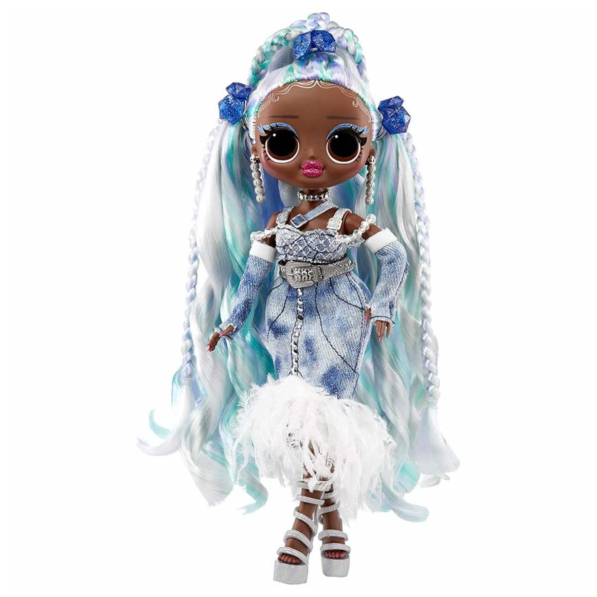 LOL Surprise OMG Fashion Show Hair Edition Dolls - LADY BRAIDS - 10"/25cm Doll with Multiple Hairstyles - Includes Outfit, Styling Tools, Magic Mousse, & More - Collectable - For Kids Ages 4+