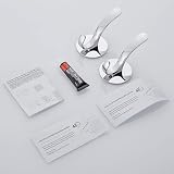 Wopeite Stainless Steel Adhesive Hooks Heavy Duty Coat Towel Holder No Drill view 4