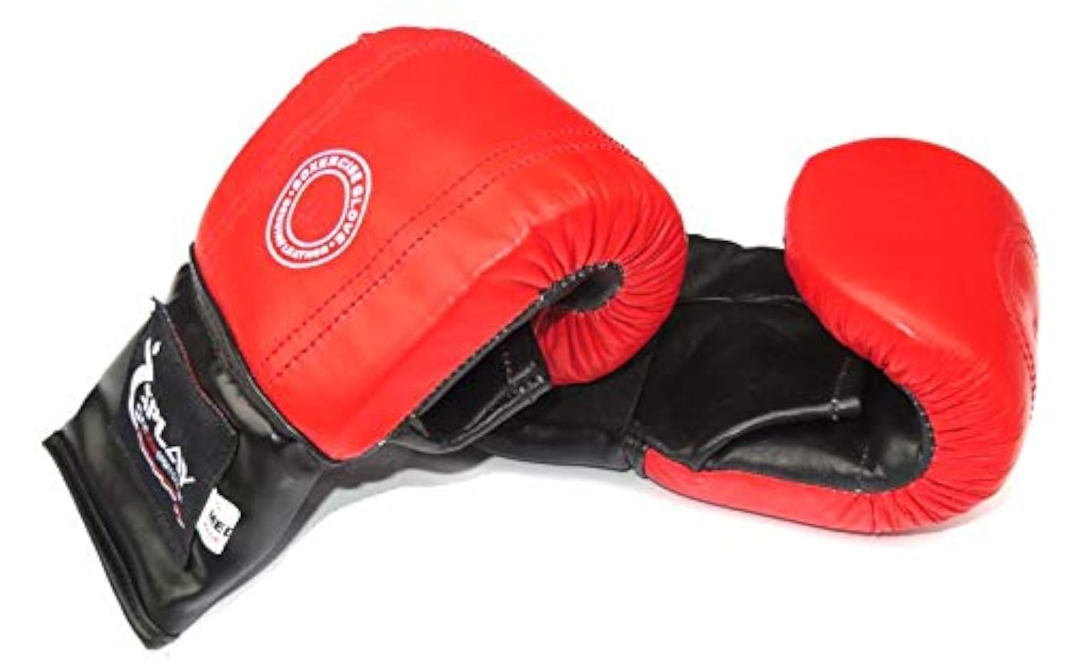 Splay Boxercise Gloves Red Medium, Premium Quality Leather, Wrist Straps Provides Easy Grip & Wrist Protection, Breathable Material for Long Continuous Wear