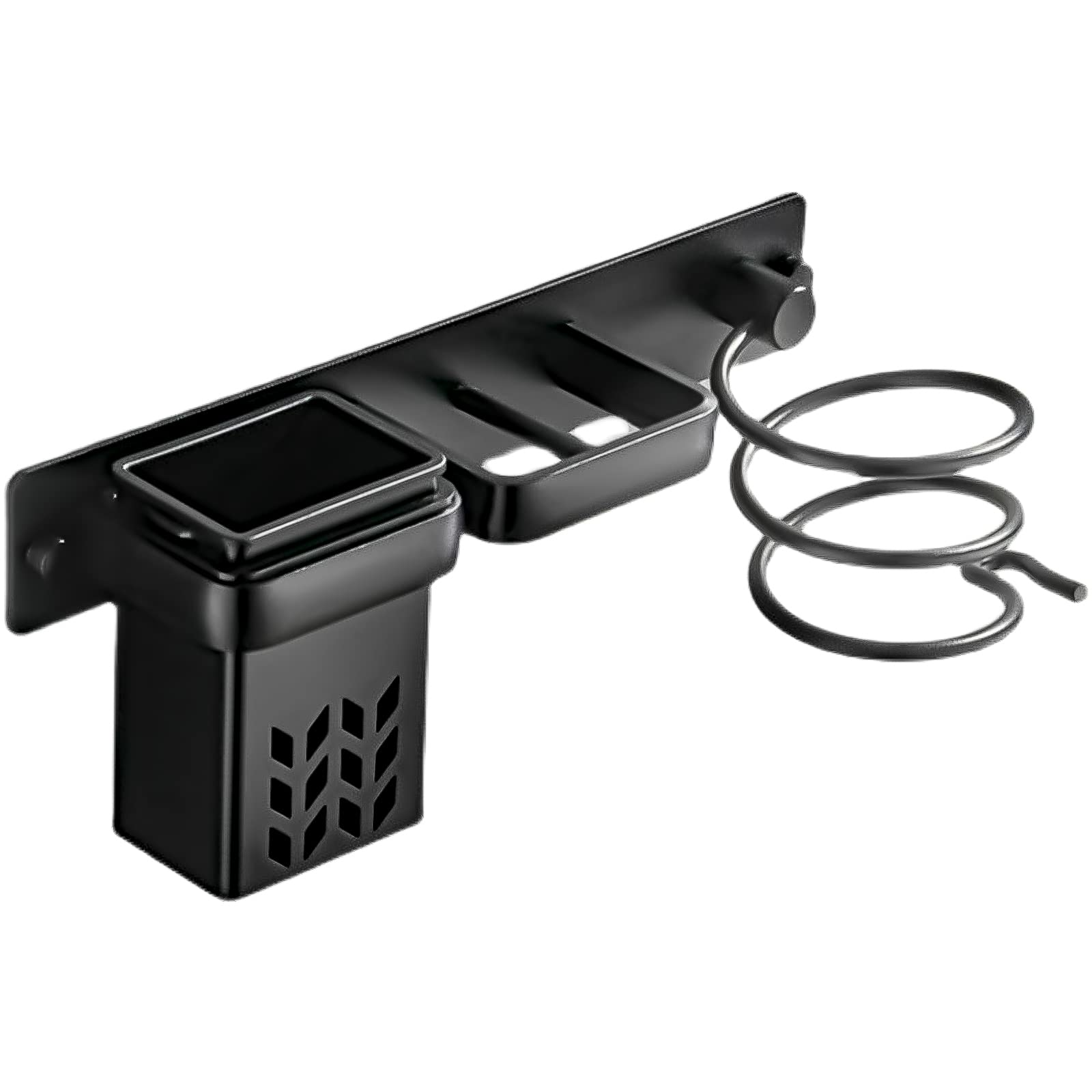 AONEDAY Hair Dryer Holder Hair Straightener Holder Hairdryer Holder Wall Mounted with Holes Rack for Bathroom Bedroom Hair Salons