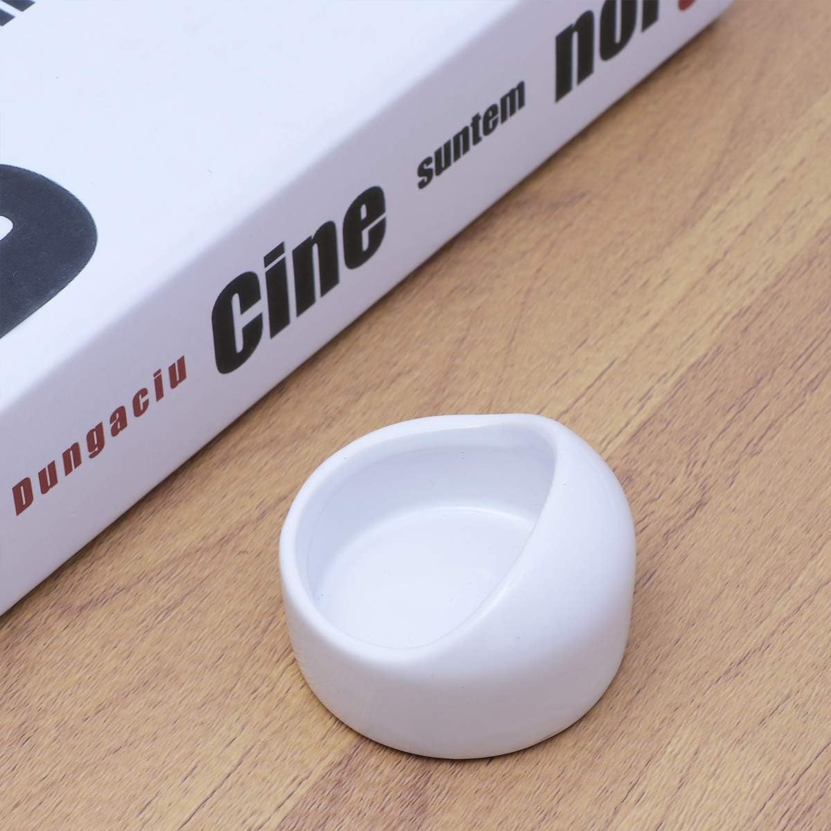 POPETPOP Ceramic Hamster Feeding Bowl 2.4 Inch Chew Resistant Small Animal Food Dish for Gerbils Mice and Rodents Suitable for Dry and Fresh Food - Image 5