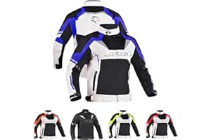 J.A.G. JAG Mesh Motorcycle Jacket-Biker Jacket-CE Armored Motorbike Jacket Men-High Visibility Breathable Riding Jacket