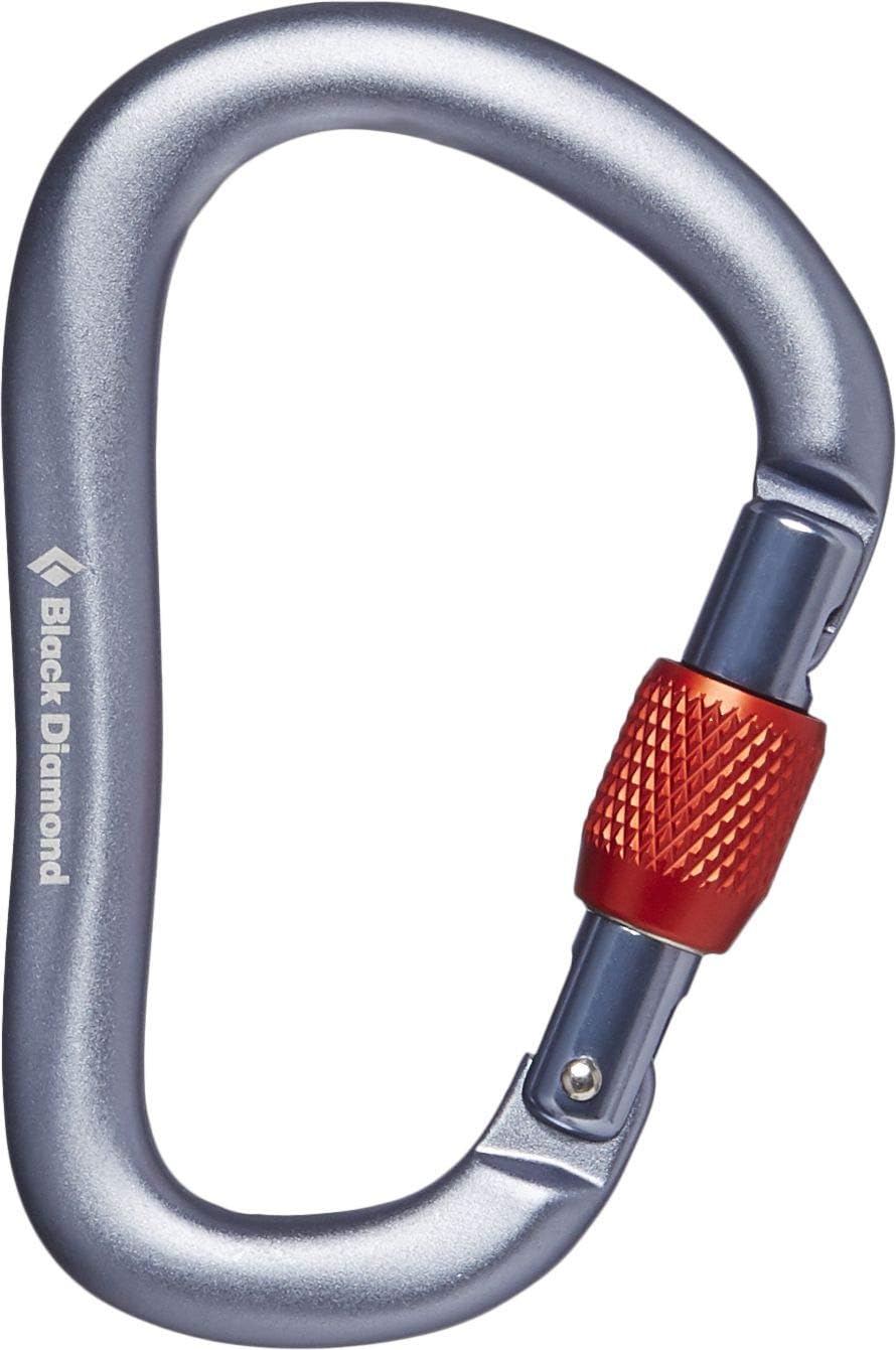 Black Diamond RockLock Screwgate Carabiner Black, One Size : Sports & Outdoors