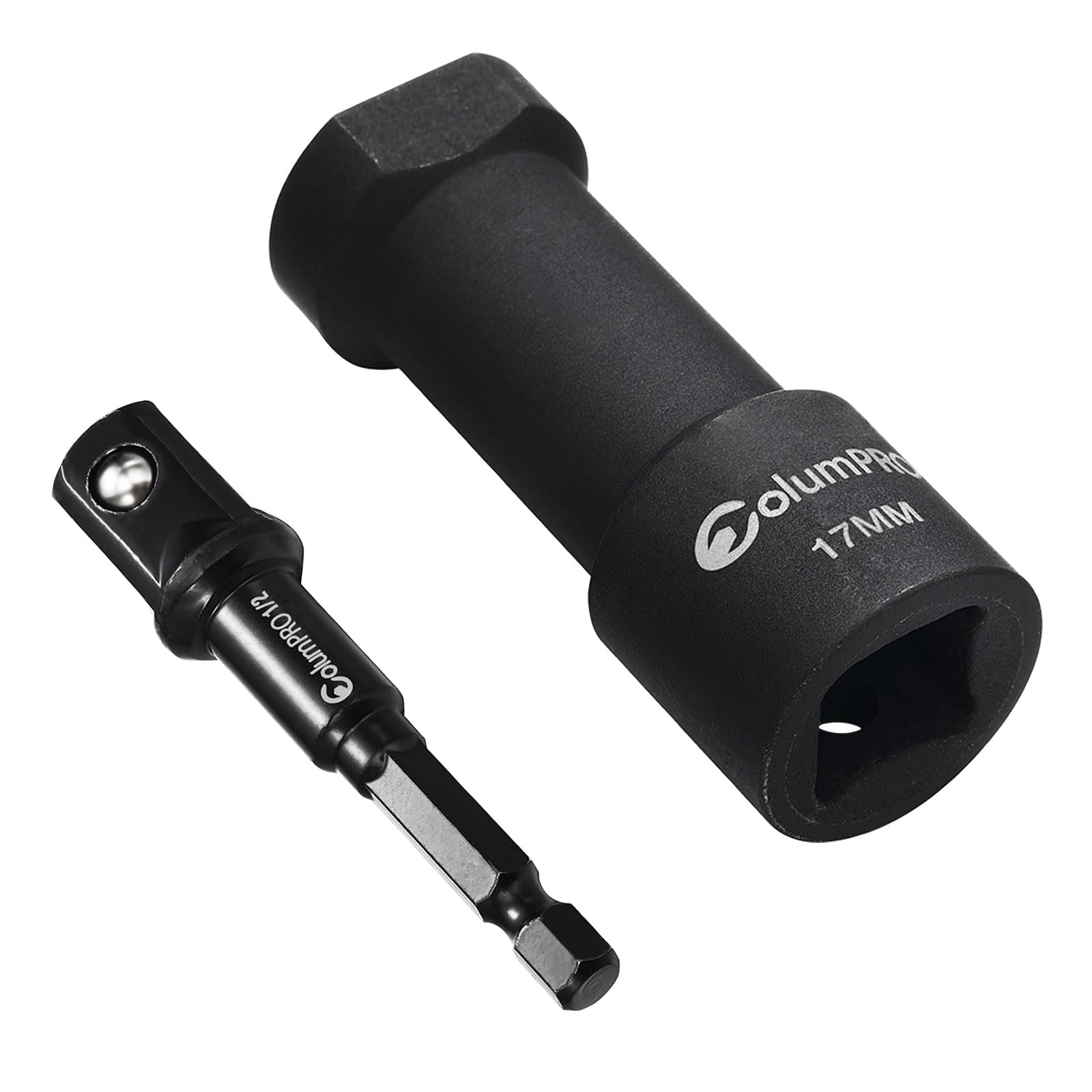 ColumPRO 17mm Unistrut Channel Socket Set, One 17mm 1/2" Drive 42 Cr-Mo Steel Impact Socket with One Adapter for Easy Use