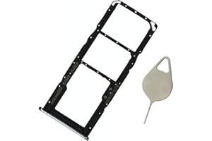 UBRAND A71 Dual Sim Card Tray Holder Replacement for Samsung Galaxy A71 SM-A715F N715U 4G LTE with Sim Card Open Eject Pin Part (Black)